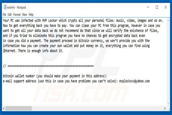 RackCrypt Ransomware