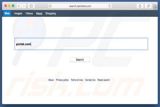 Search.opinteks.com Redirect (Mac)