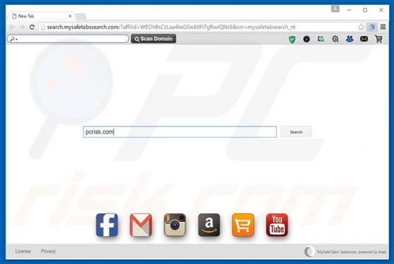 Search.mysafetabssearch.com Redirect