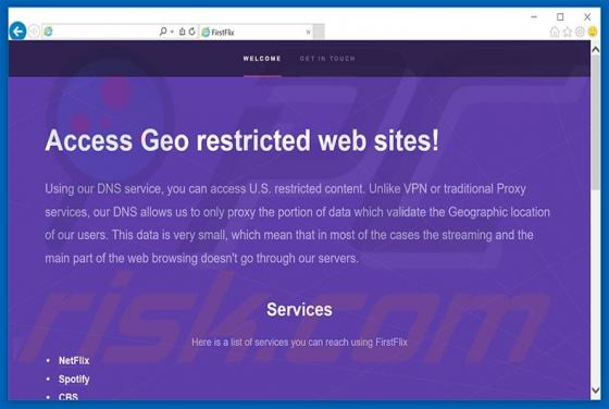 FirstFlix Adware