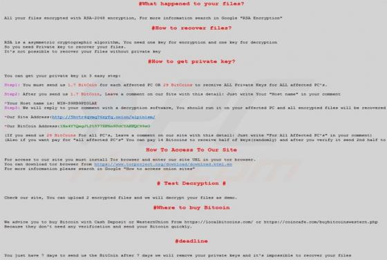 Samsam Ransomware [Updated]