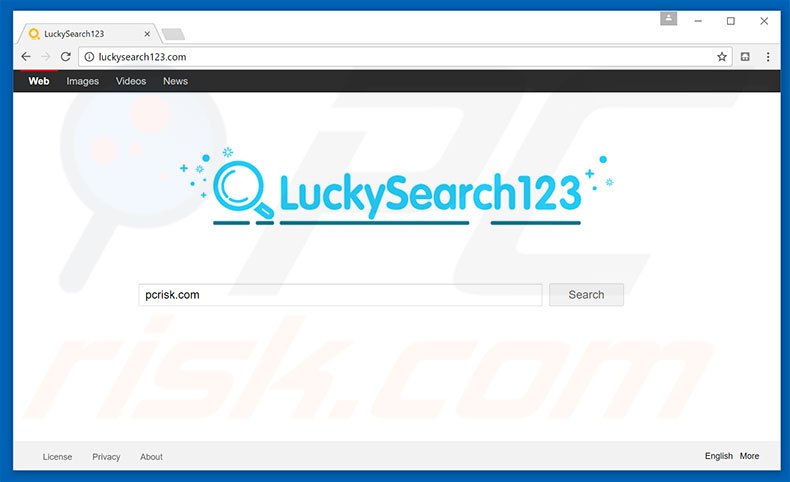 luckysearch123.com browser hijacker